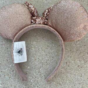 Sparkly Rose Gold Mickey/Minnie Mouse Ears